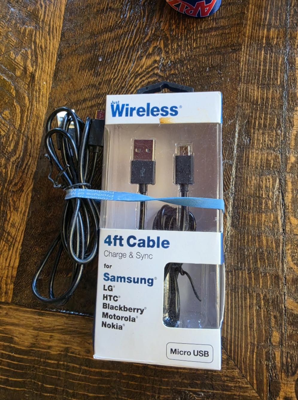 4ft Charge & Sync Cable for Samsung Black Set/2 One New in Box-One New w no box